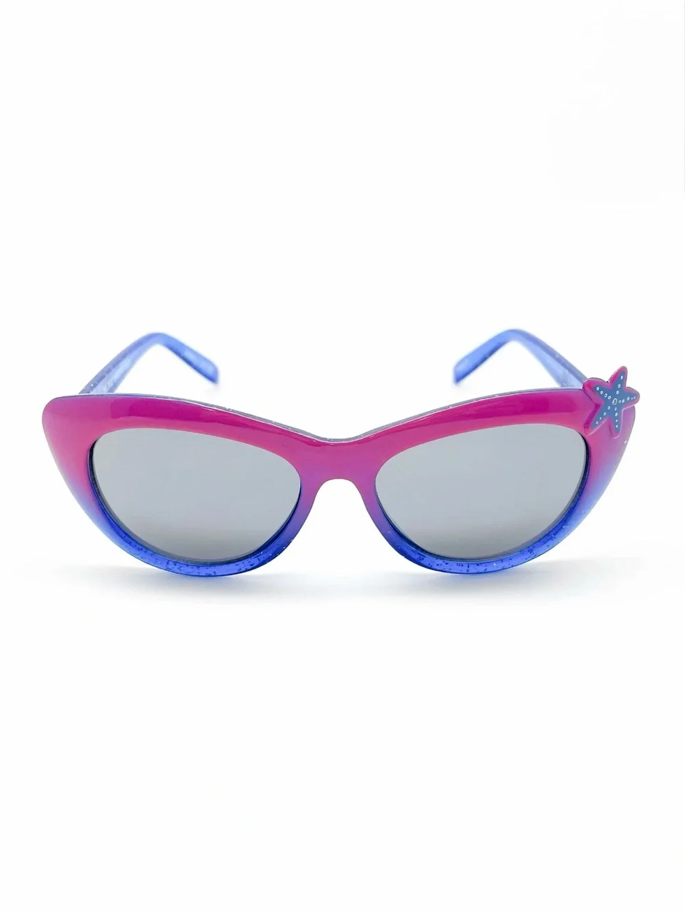 The Little Mermaid Sunglasses, Pink with Purple Starfish - 100% UV Protection